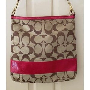 Beautiful Coach Signature Tote Crossbody